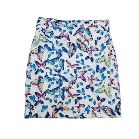 Talbots Butterfly Print Skirt Like New Boho Groovy Fairy - Picture 4 of 12